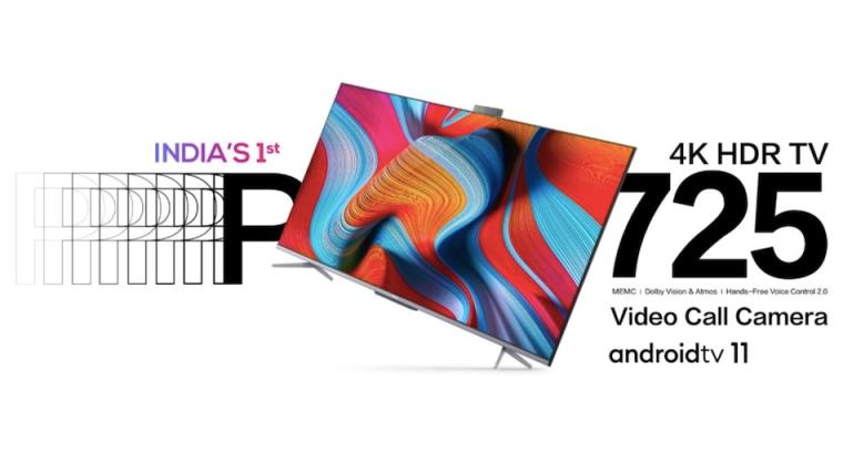 TCL P725 4K HDR LED TV Series With Android TV 11, Ocarina Smart AC Launched in India: Price, Specifications, Features