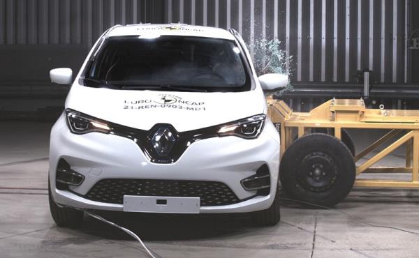 The Renault Zoe scored 43% for adult occupant protection, 52% for child occupant safety